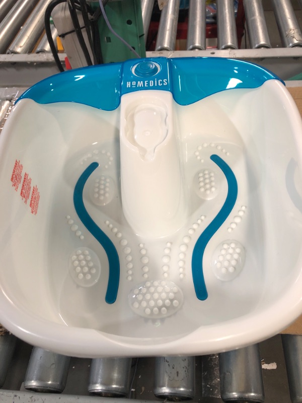 Photo 2 of * used item * 
HoMedics Bubble Mate Foot Spa, Toe Touch Controlled Foot Bath with Invigorating Bubbles and Splash Proof