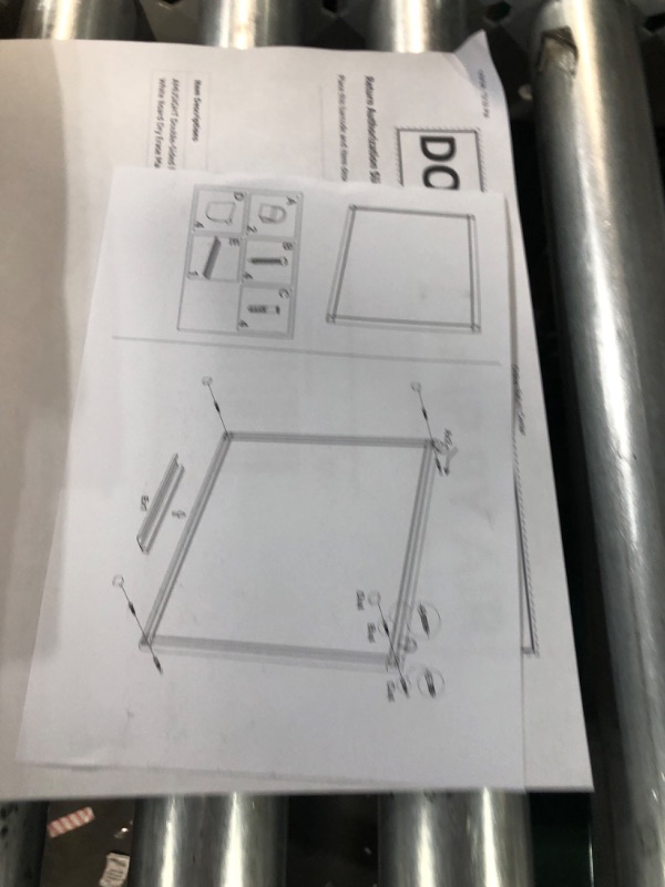 Photo 3 of AMUSIGHT Double-Sided Magnetic Whiteboard, 30" x 20" Dry Erase Board, Aluminum Frame White Board for Wall,