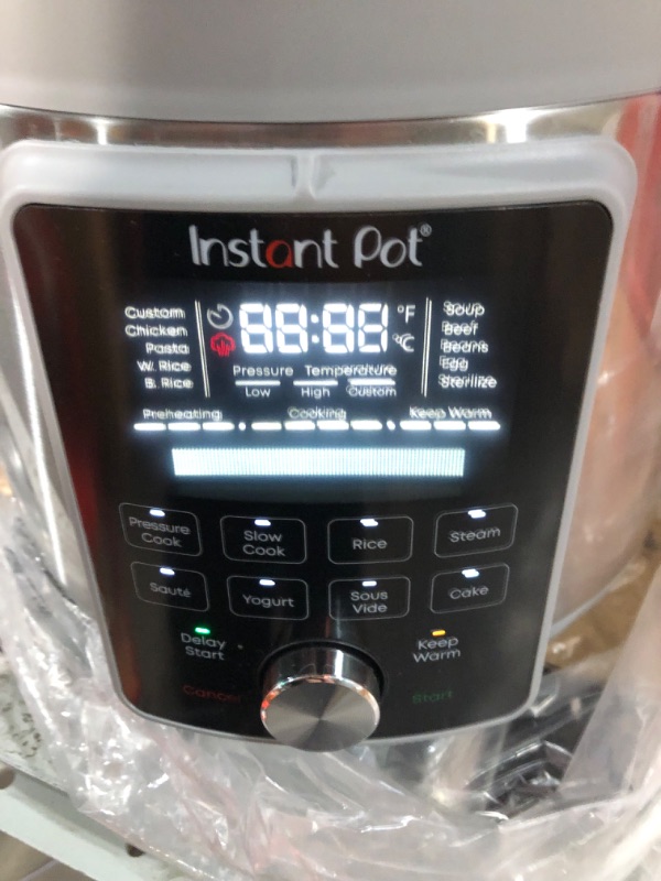 Photo 4 of [FOR PARTS, NONREFUNDABLE]
Instant Pot Duo Plus, 6-Quart Whisper Quiet 9-in-1 Electric Pressure Cooker, Slow Cooker, Rice Cooker