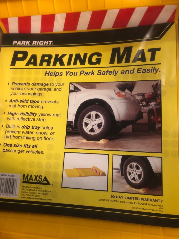 Photo 2 of Maxsa 37356-RS Park Right Perfect Parking Self Adhesive Anti-skid Parking Mat