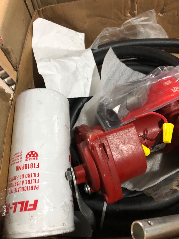 Photo 1 of Fill-Rite FR1220HDSFQ 12V 15 GPM Fuel Transfer Pump w/ Premium Filter Bundle for Gasoline, Diesel, Kerosene, Ethanol Blend, Methanol Blend & Biodiesel Filter Package