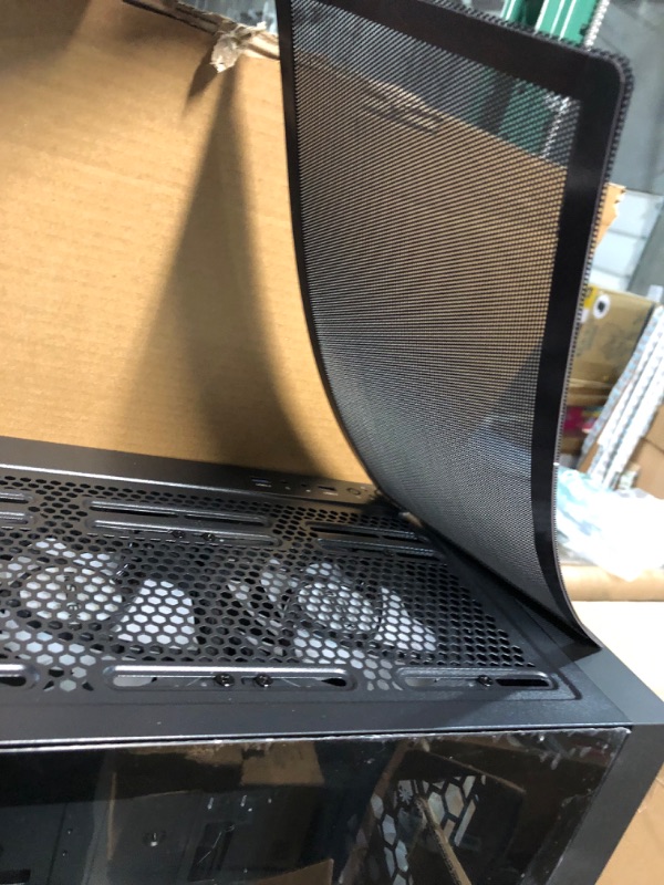 Photo 1 of MUSETEX ATX PC Case 6 PWM ARGB Fans Pre-Installed, Mid Tower Gaming PC Case with Side Opening Tempered Glass Door, USB 3.0 x 2 Computer Case, Black, G07 G07NEW