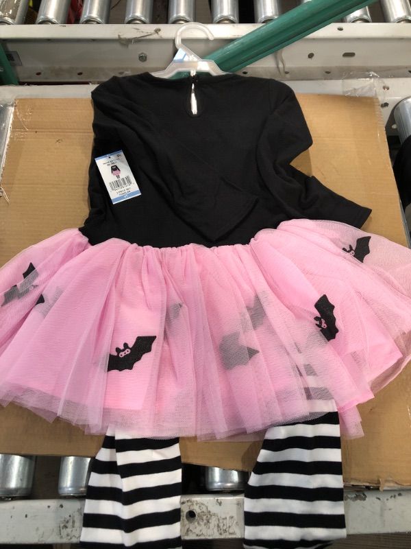 Photo 3 of Spooky Vibes - Counting Daisies Girl's Spooky Vibes 2-Piece Tunic Tutu & Legging ( 3 T ) 