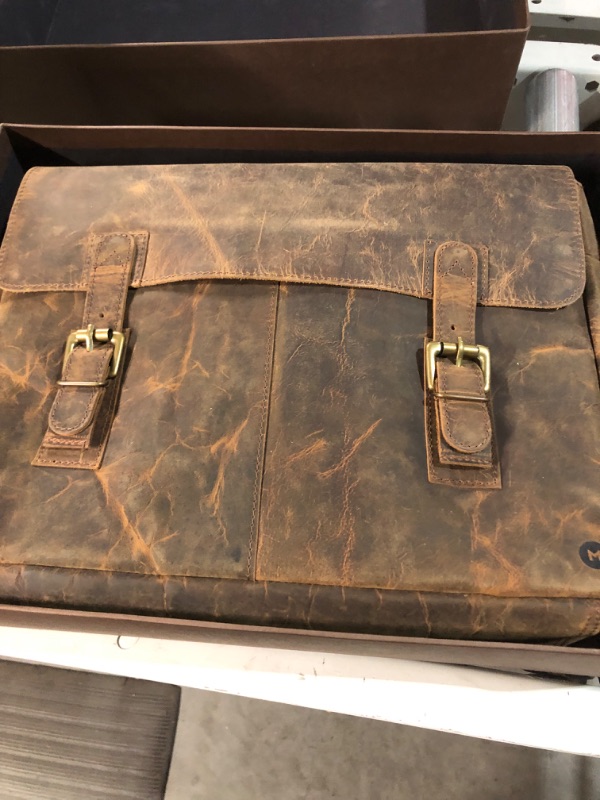 Photo 1 of moonster Leather Messenger Bag for Men