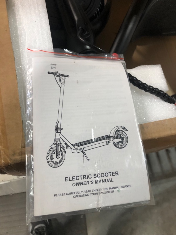 Photo 4 of **READ NOTES BELOW**Electric Scooter, 15 Mph speed foldable S25 12 MILE RANGE 350W PEAK POWER 8.5 CUSHIONING SOLID TIRES TUNCKUN ELECTRIC SCOOTER