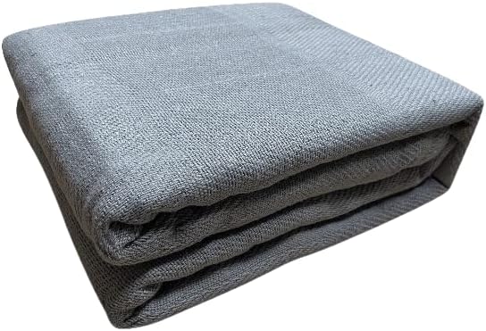 Photo 1 of * SEE NOTES * HomeLux 100% Cotton Thermal Hospital/Home Twin Size Blanket - Greyish Green