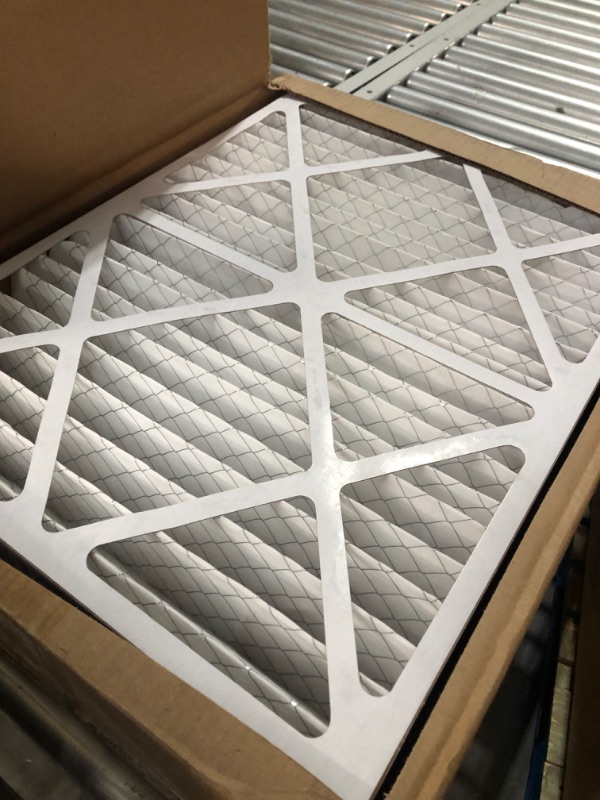 Photo 6 of * SEE NOTES * Aerostar 20x25x2 MERV 13 Pleated Air Filter, AC Furnace Air Filter, 6 Pack (Actual Size: 19 1/2" x 24 1/2" x 1 3/4")