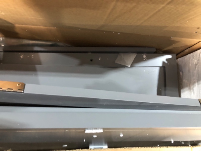 Photo 1 of **SEE NOITES/FOR PARTS**
ChooChoo Bathroom Wall Cabinet, Over The Toilet Space Saver Storage Cabinet, Medicine Cabinet with 2 Door and Adjustable Shelves, Cupboard (Grey)