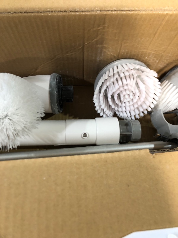 Photo 2 of **NONREFUNDABLE**FOR PARTS OR REPAIR**SEE NOTES**
Electric Spin Scrubber,SIMWAL Electric Scrubber for Cleaning with 7 Replaceable Heads,24/44IN Shower Scrubber with Long Handle&2 Angle for Hard-to-Reach Area,Power Scrubber for Cleaning Tub/Stove/Car Blue