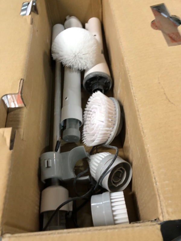 Photo 4 of **NONREFUNDABLE**FOR PARTS OR REPAIR**SEE NOTES**
Electric Spin Scrubber,SIMWAL Electric Scrubber for Cleaning with 7 Replaceable Heads,24/44IN Shower Scrubber with Long Handle&2 Angle for Hard-to-Reach Area,Power Scrubber for Cleaning Tub/Stove/Car Blue