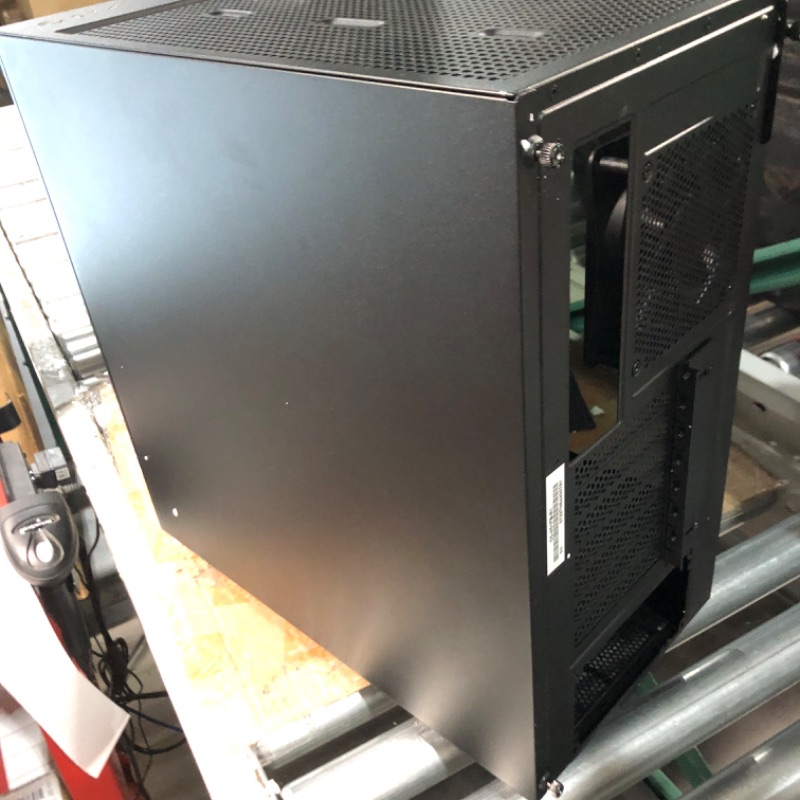 Photo 1 of NZXT H5 Flow Compact ATX Mid-Tower PC Gaming Case – High Airflow Perforated Tempered Glass Front/Side Panel – Cable Management – 2 x 120mm Fans Included – 280mm Radiator Support – Black