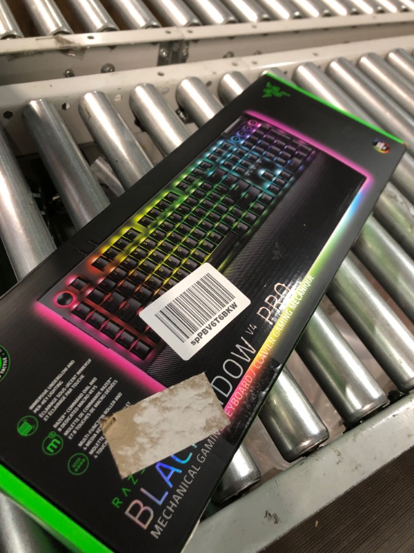 Photo 1 of * SEE NOTES *
 Razer BlackWidow V4 Pro Wired Mechanical Gaming Keyboard