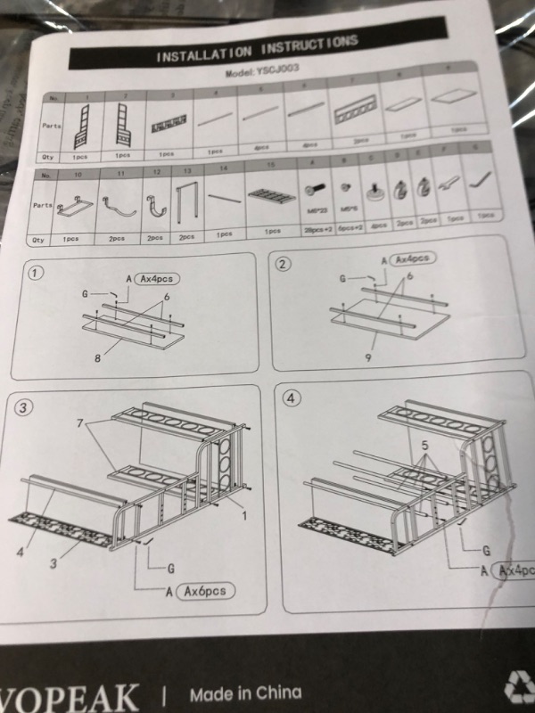 Photo 2 of * SEE NOTES * Weight Rack for Dumbbells, Dumbbell Rack Weight Stand, VOPEAK Home Gym Storage Rack for Yoga Mat Kettlebells and Strength Training Equipment, Weight Storage Holder Rack for Dumbbells with Wheels