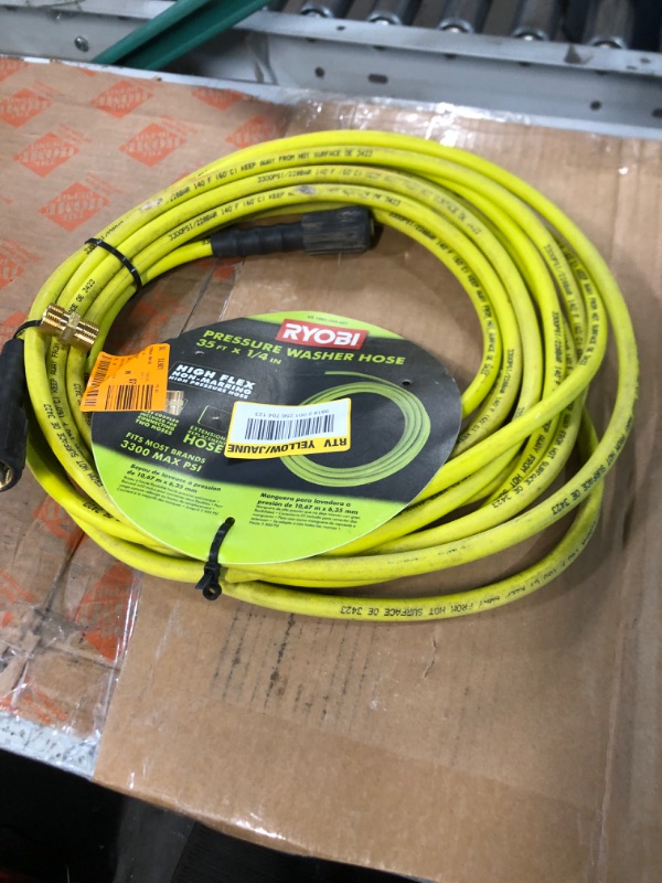 Photo 6 of * SEE NOTES * RYOBI RY31HPH01 1/4 in. x 35 ft. 3,300 PSI Pressure Washer Replacement Hose