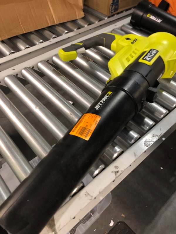 Photo 3 of 
RYOBI 110 MPH 525 CFM 40-Volt Lithium-Ion Cordless Variable-Speed Jet Fan Bare Tool Leaf Blower, Battery and Charger Not Included