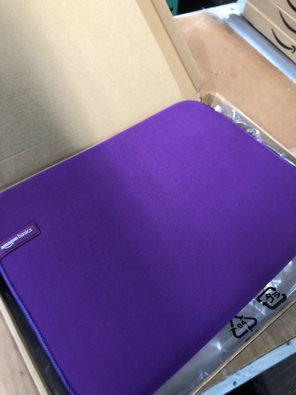 Photo 1 of AmazonBasics 13.3-inch Laptop Sleeve - Purple * 2 PACK * 