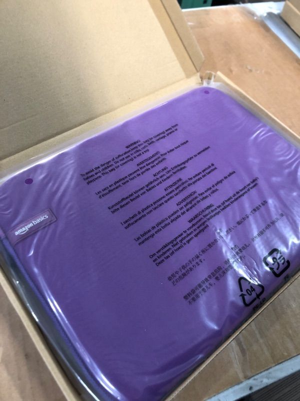 Photo 1 of AmazonBasics 13.3-inch Laptop Sleeve - Purple * 2 PACK * 