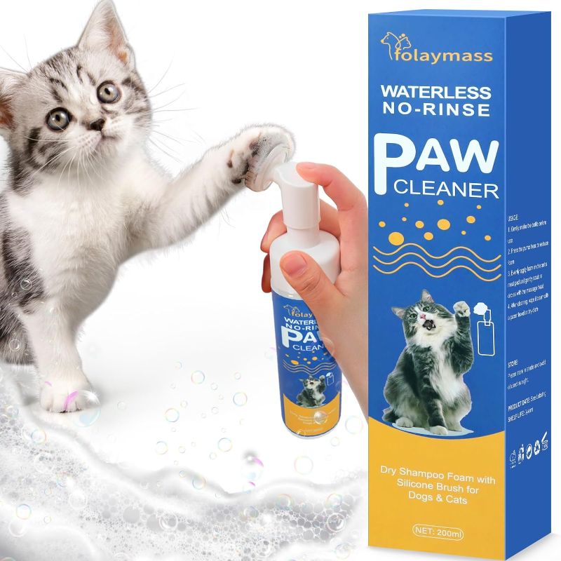 Photo 1 of * SEE NOTES * folaymass Magic Foam - Paw Cleaner for Dogs, Cats, and Pets, Waterless Dry Shampoo Foam with Silicone Brush, No-Rinse Dog and Cat Paw Washer Scrubber, Good for Puppy, Sensitive Skin