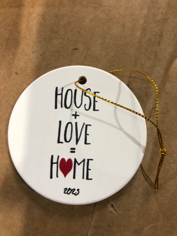 Photo 3 of * SEE NOTES * Love Makes A House A Home - 2023 House Warming Christmas Ornaments, Xmas Tree Decoration, Housewarming Gifts, Christmas Newlyweds Gifts