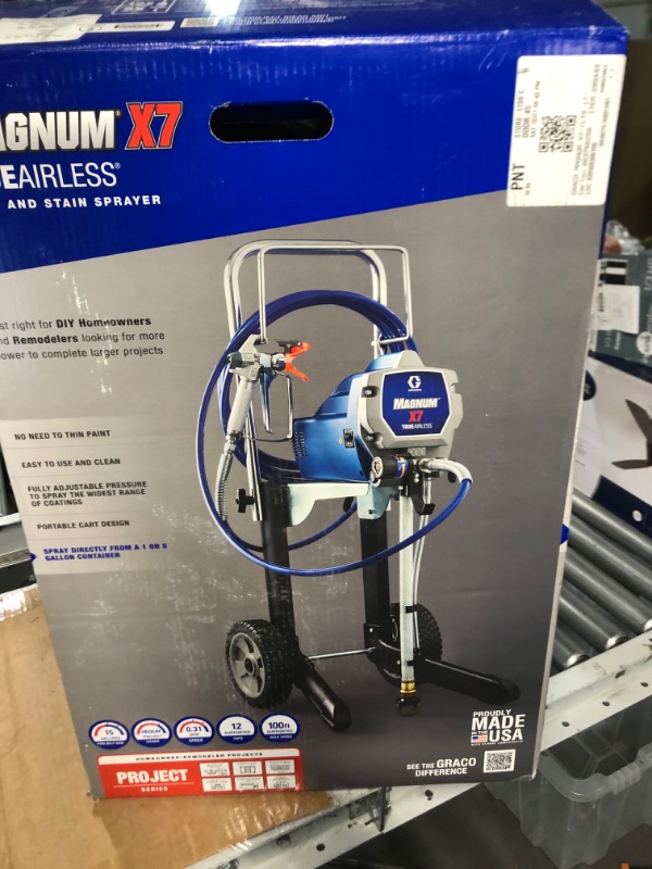 Photo 5 of **PARTS ONLY/NON-REFUNDABLE***
Graco Magnum 262805 X7 Cart Airless Paint Sprayer, Gray Magnum X7 Airless Paint Sprayer