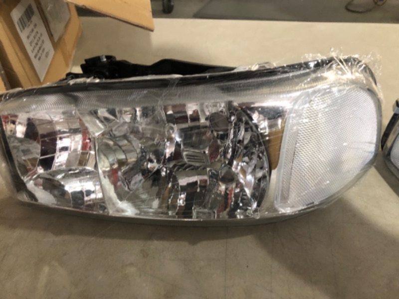 Photo 5 of AUTOSAVER88 Headlight Assembly Headlights Headlamp Chrome Housing Clear Reflector OE - Chrome/Clear/Clear