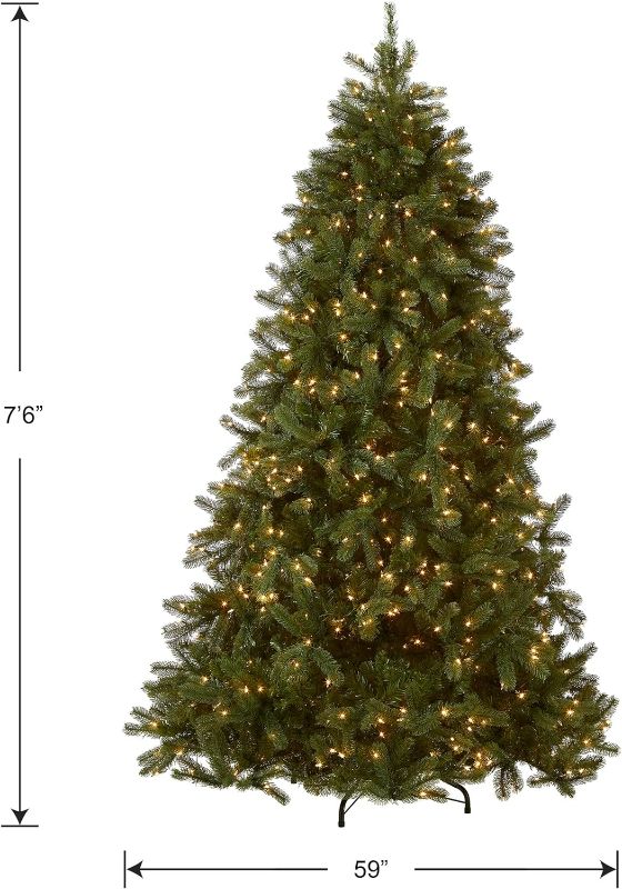 Photo 3 of (READ NOTES) Nearly Natural 8 Foot Natural Look Fir With 3470 Bendable Branches And 700 Clear Led Lights Pre-Lit Christmas Tree