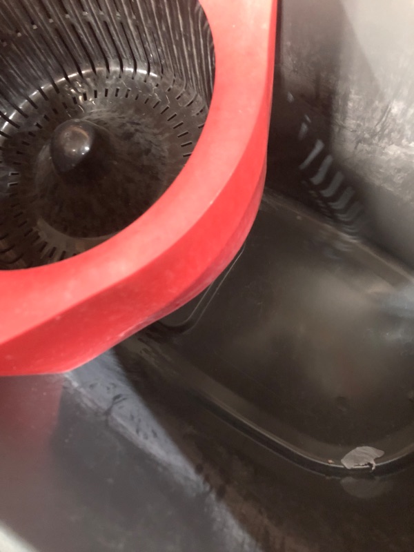 Photo 1 of **USED*MISSING EXTRA MOP HEADS**
O-Cedar Easywring Microfiber Spin Mop & Bucket Floor Cleaning System 