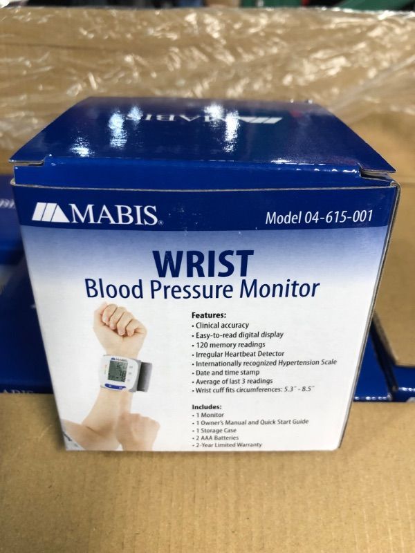 Photo 3 of Mabis Digital Premium Wrist Blood Pressure Monitor with Automatic Wrist Cuff that Displays Blood Pressure