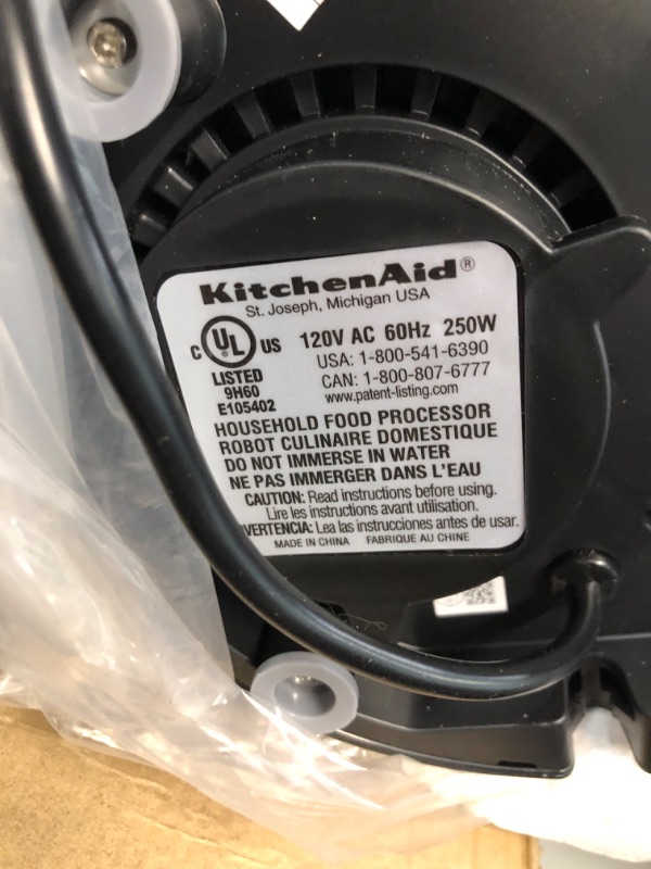 Photo 2 of KitchenAid KFP0718BM Food Processor, 7 cup, Matte Black Matte Black 7 Cup Food Processor Processor