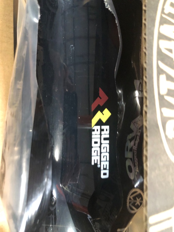 Photo 1 of Rugged Ridge | Hood Bug Deflector, Wraparound, Smoke | 11350.02 | Fits 2007-2018 Jeep Wrangler JK Smoked