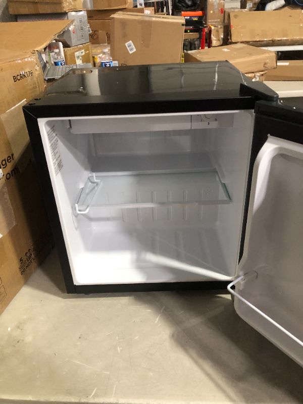 Photo 10 of ***NOT FUNCTIONAL - DOES NOT POWER ON - DENTED AND SCRATCHED _ SEE PICTURES***
BLACK+DECKER BCRK17B Refrigerator Energy Star Mini Fridge with Freezer, 1.7 Cubic Feet