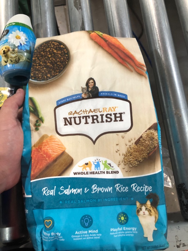 Photo 3 of (NO REFUNDS) Pet bundle Real salmon and brown rice recipe cat food, Puppy teething rings, and 2 Renuzit pure breeze pet