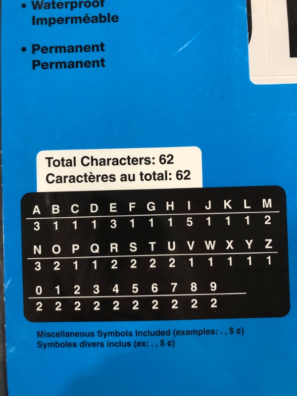 Photo 3 of Headline Sign 2572 Stick-On EZ Block Letters and Numbers, Black on White, 3-Inch, 2 pack