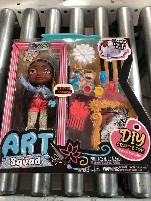 Photo 2 of ART SQUAD Vannah 10-inch Doll & Accessories with DIY Craft Painting Project, Toys 2 pack