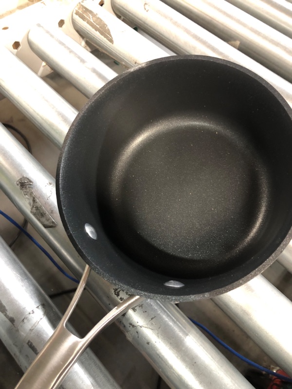 Photo 4 of *PREV USED*
Calphalon Classic Nonstick Sauce Pan with Cover, 1.5 quart, Grey Sauce Pan Gray 1.5 quart