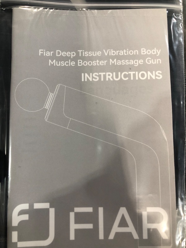 Photo 3 of Fiar Massage Gun Deep Tissue,Percussion Muscle Massage Gun 5 Speed Levels 4 Heads