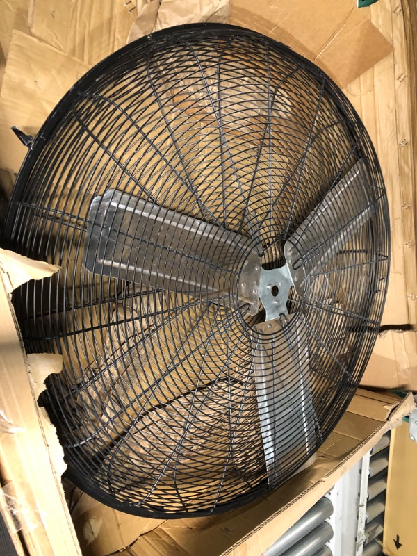 Photo 4 of *NON REFUNDABLE NO RETURN
PARTS ONLY* KEN BROWN 30 Inch Industrial Oscillating Wall Mount Fan *For Parts Only* Does not Turn On