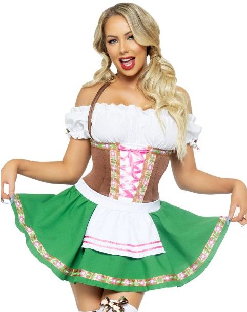 Photo 1 of Leg Avenue Women's Beer Garden Oktoberfest Dress Costume 8.3
