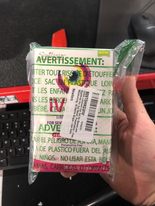 Photo 2 of (READ NOTES) iVIZIA Lubricant Eye Gel for Severe and Nighttime Dry Eye Relief, Preservative-Free, Moisturizing, 30 Sterile Single-Use Vials