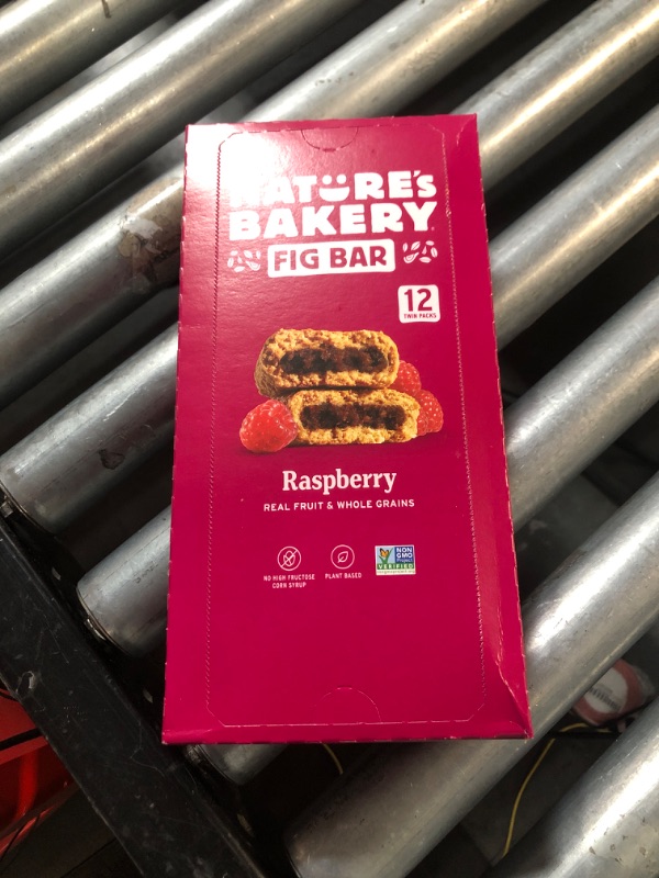 Photo 2 of (READ NOTES) Nature’s Bakery Whole Wheat Fig Bars, Raspberry, Real Fruit, Vegan, Non-GMO, Snack bar, 1 box with 12 twin packs (12 twin packs) Raspberry  12 Count (Pack of 1)