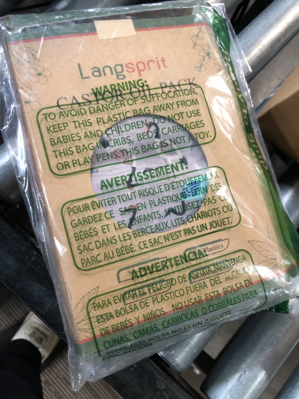 Photo 2 of (READ NOTES) Langsprit Castor Oil Pack Compress -Reusable Castor Oil Pack Compress Wrap Mess-Free Castor Oil Pack Kits Castor Oil Packs for Liver Detox, Aid sleep, Constipation, Suitable for Unisex(Patent Pending) Large Nice Bird