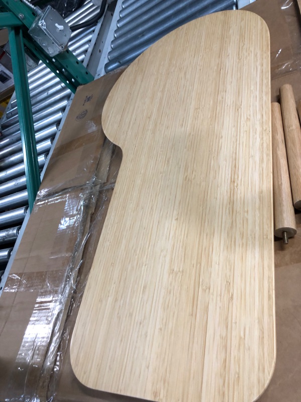 Photo 2 of  woJKod Rubber Wood Solid Wood Table Desk