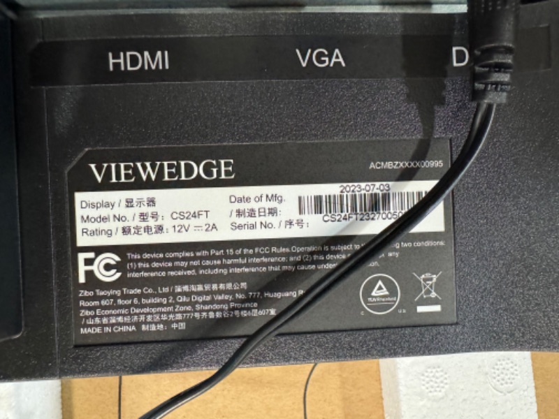 Photo 5 of Viewedge 24 Inch Monitor - Full HD 1080p HDMI 75 Hz - Computer Monitor 24 Inch with Ultra Thin Bezel Designed 