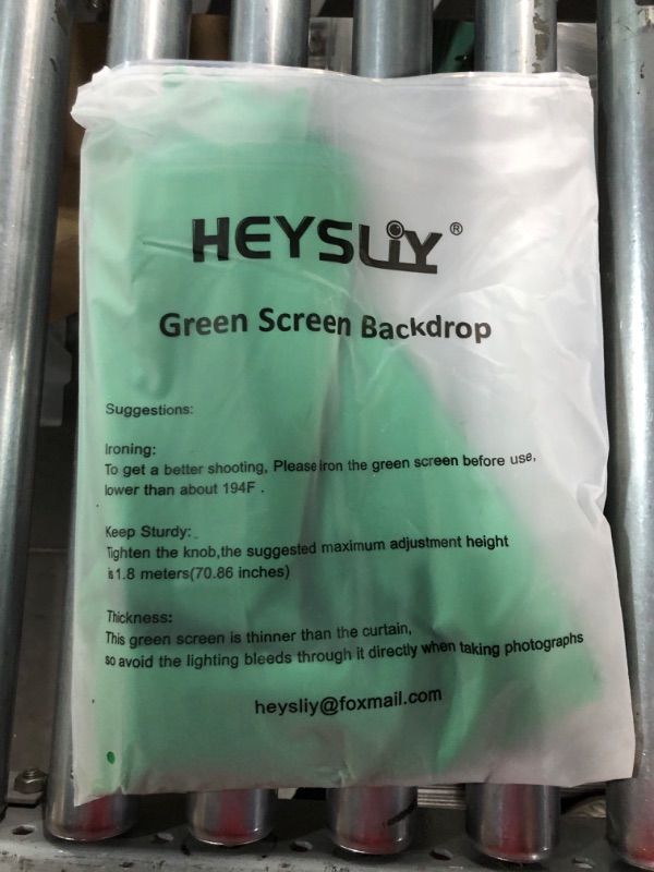 Photo 4 of Heysliy Green Screen Backdrop with Stand Kit, 6.5 X 6.5 Ft Portable Green Screen Stand 