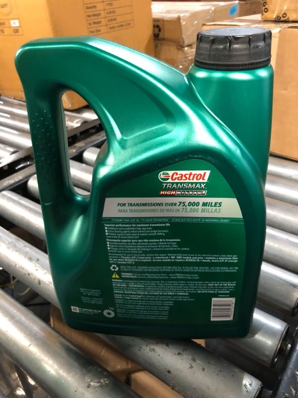 Photo 3 of Castrol Transmax High Mileage Automatic Transmission Fluid, 1 Gallon High Mileage 1 Gallon