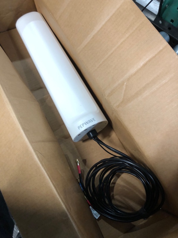 Photo 2 of **NONREFUNDABLE**FOR PARTS OR REPAIR**SEE NOTES**
Peplink Maritime 20G Omnidirectional Antenna | 7dBi high gain LNA | 2X LTE/5G 410-6000MHz | 2x2 MIMO Dual-Band Wi-Fi | GPS Receiver, IP68, SMA, White, 6.5ft/2m | Easy Installation | ANT-MR-20G-S-W-6