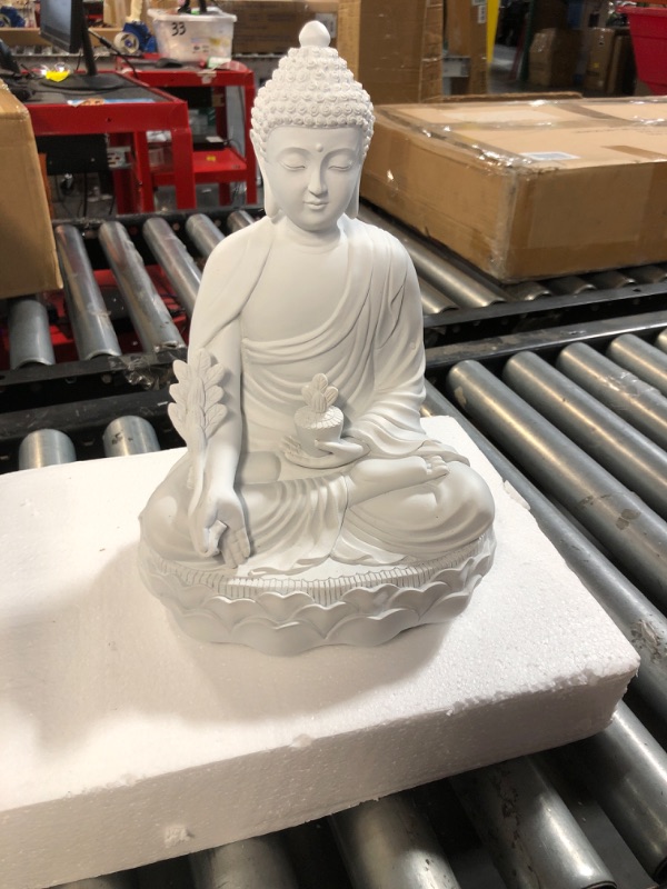 Photo 2 of Buddha Groove Healing White Medicine Buddha Statue, Indoor and Outdoor Use