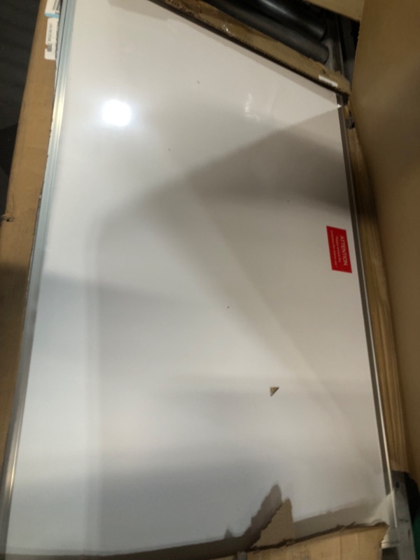 Photo 1 of Magnetic White Board, 36 X 24 Inches Magnetic Dry Erase Board Hanging Whiteboard, Silver Aluminum Frame, Whiteboard for Office, Home and School