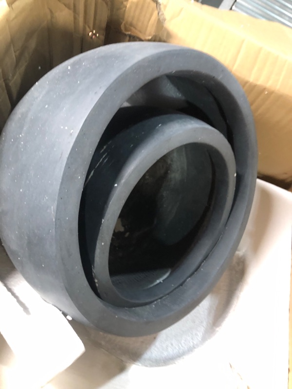 Photo 1 of ***DAMAGED - SEE PICTURES - ONLY 2 PLANTERS***
Kante 20" D, 16" D and Lightweight Concrete Outdoor Round Planter, Set of 2