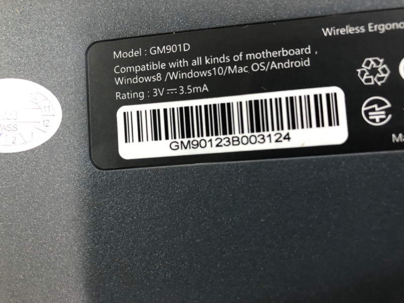 Photo 5 of **SEE CLERK NOTES** DELUX Wireless Ergonomic Split Keyboard with Cushioned Palm Rest